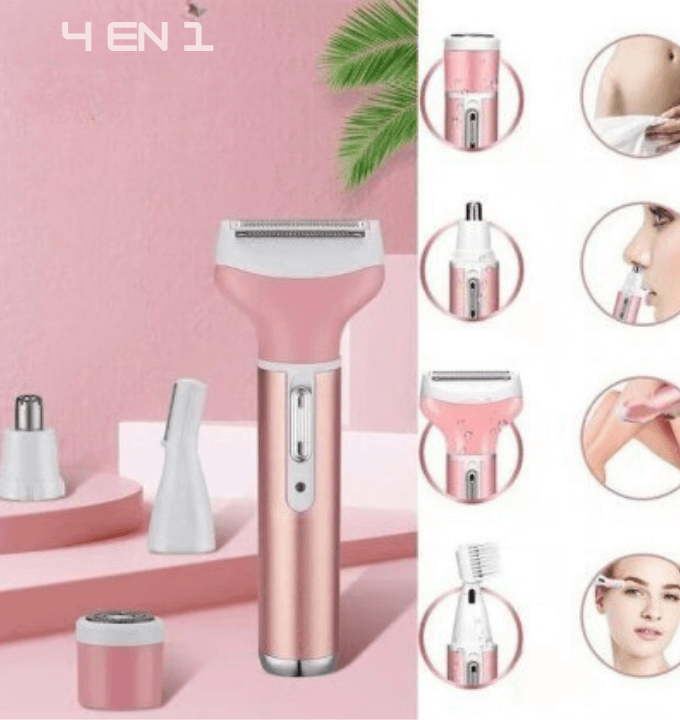 AFEITADORA DE MUJER KIT 4 EN 1