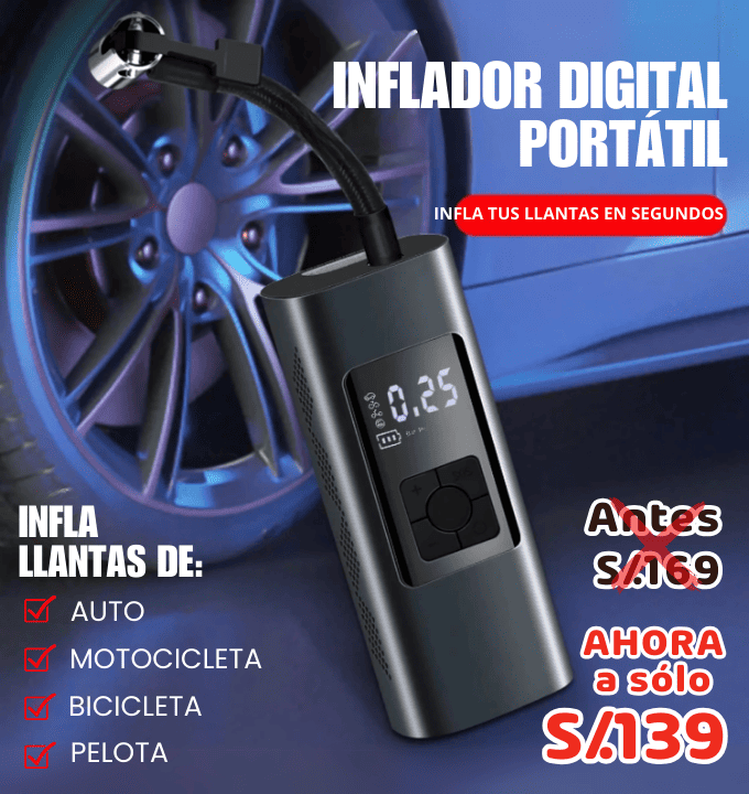 INFLADOR DIGITAL PORTÁTIL