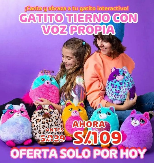 GATITO PELUCHE MUSICAL