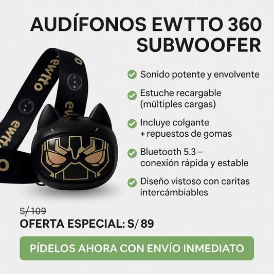 AUDÍFONOS EWTTO 360 SUBWOOFER