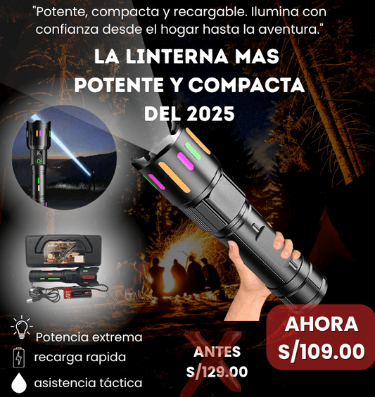 LINTERNA LED POTENTE LANTUN
