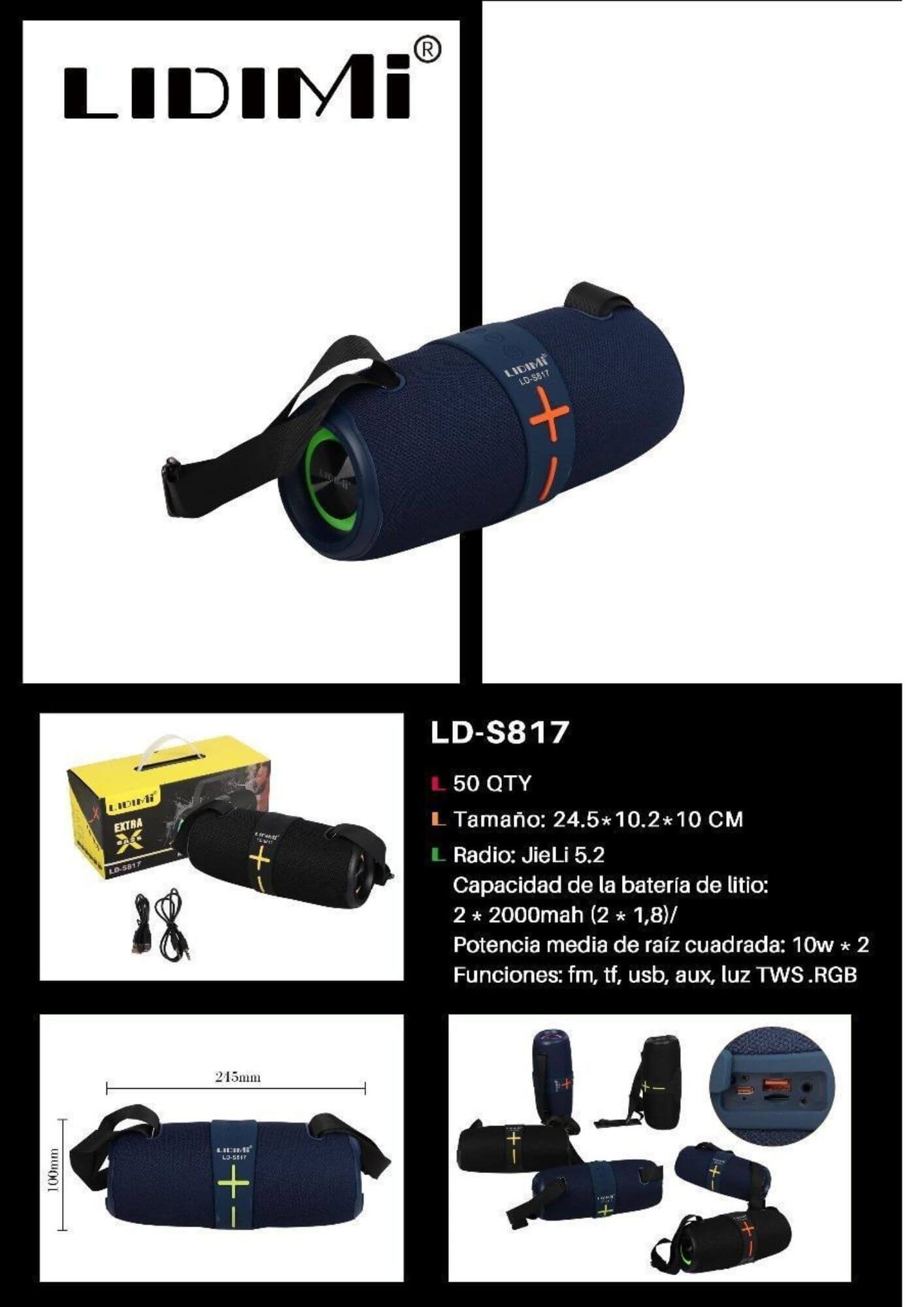 PARLANTE LIDIMI LD-S817 20W