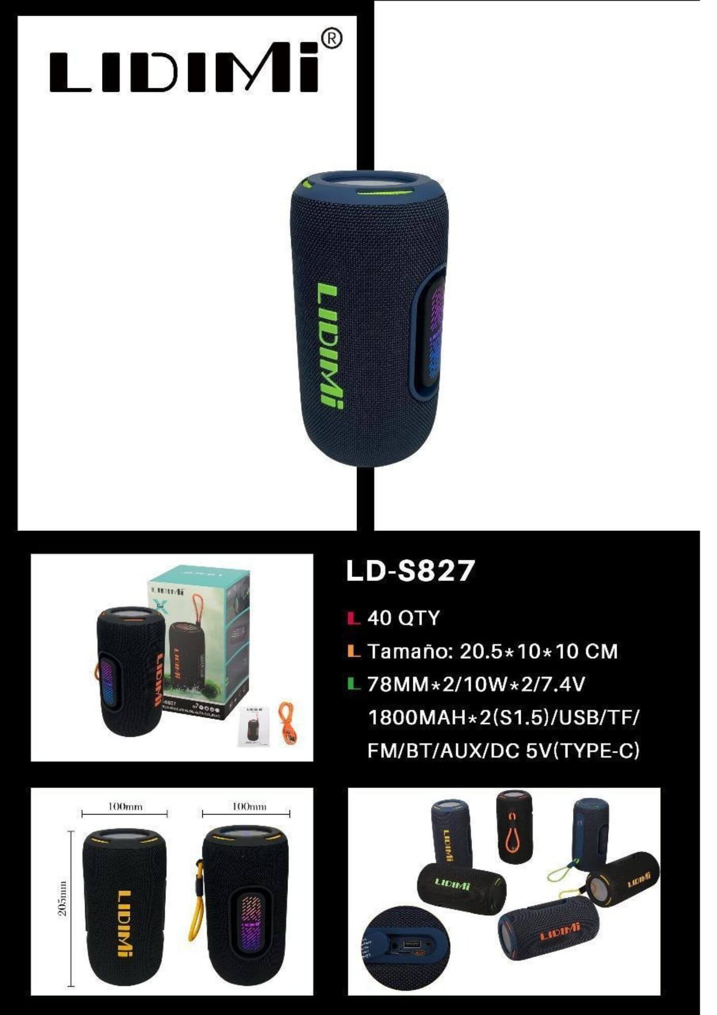 PARLANTE LIDIMI LD-827 20W